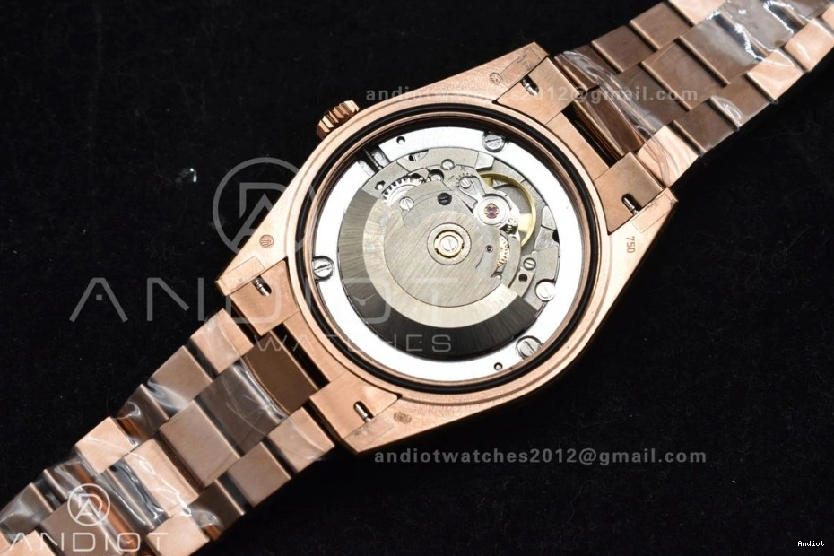 Steel Bracelet Plated 40 RG Markers V2 RG GMF President Crystal A2836 Dial DayDate 904L On 0518